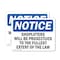 Signmission Shoplifters Will Be Prosecuted OSHA Notice Sign, Vinyl Decal, 10in W x 7in L, 2PK OS-2PACK-NS-D-710-L-16580 - alternate 1